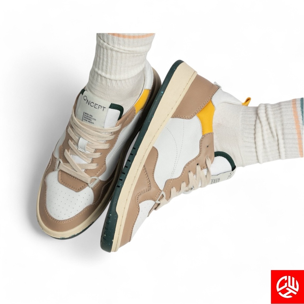 ONCEPT PHOENIX MENS SNEAKER - OAK/WHITE/MULTI - SIZE 9
